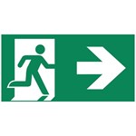Pictogram noodverlichting MacBright B man pijl Rechts EZ Pictogram noodverlichting MacBright B man pijl Rechts EZ